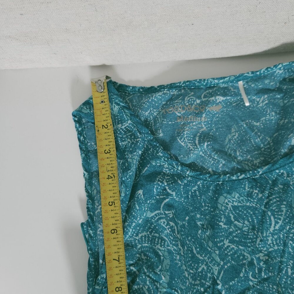 Toad & Co Womens Sunkissed Maxi Dress M Blue Green Floral Sleeveless Travel - Picture 5 of 13